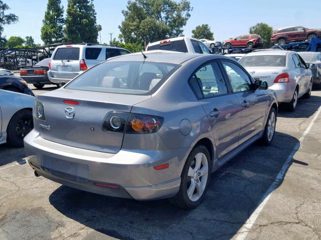 JM1BK323141171822 - 2004 MAZDA 3 S GRAY photo 4