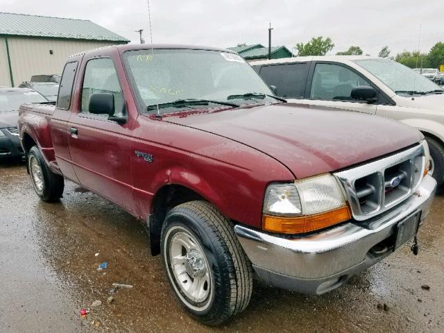 1FTZR15V2YPA08076 - 2000 FORD RANGER SUP MAROON photo 1