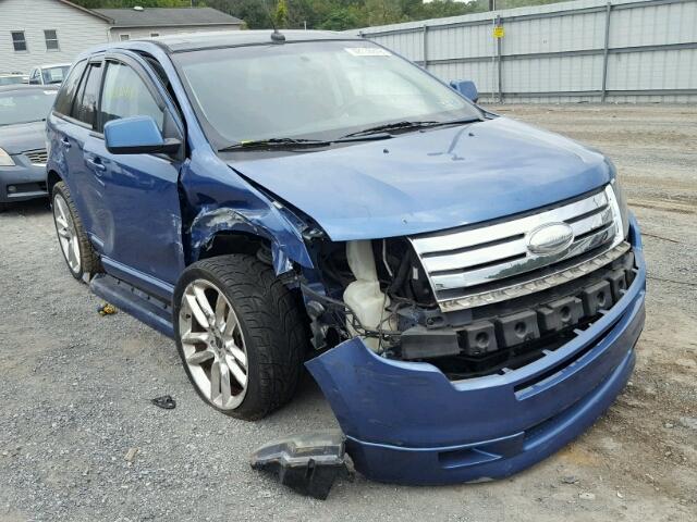 2FMDK40C99BA93458 - 2009 FORD EDGE SPORT BLUE photo 1