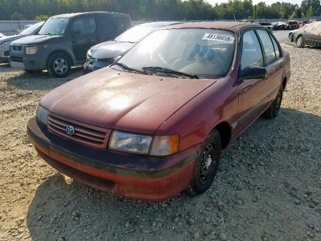 JT2EL43A5N0170332 - 1992 TOYOTA TERCEL DEL RED photo 2