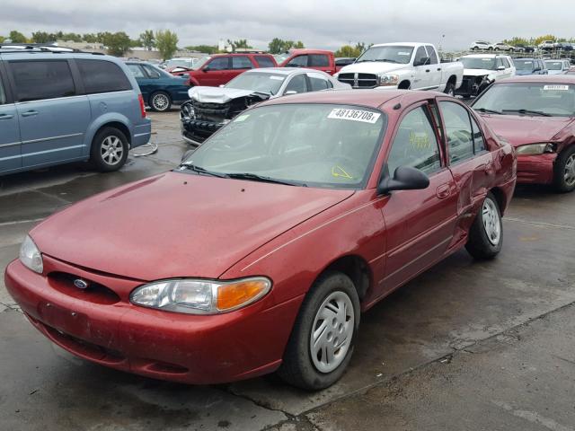 3FAFP13P41R114529 - 2001 FORD ESCORT MAROON photo 2