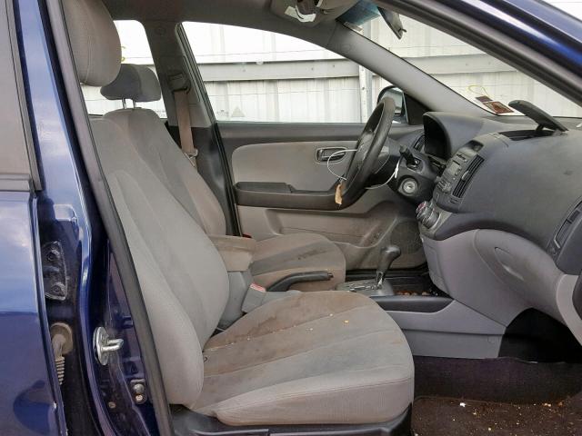 KMHDU4AD2AU013496 - 2010 HYUNDAI ELANTRA BL BLUE photo 5