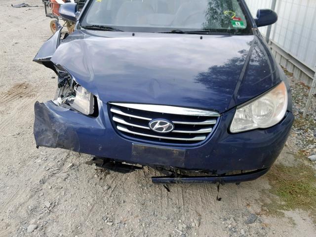 KMHDU4AD2AU013496 - 2010 HYUNDAI ELANTRA BL BLUE photo 7