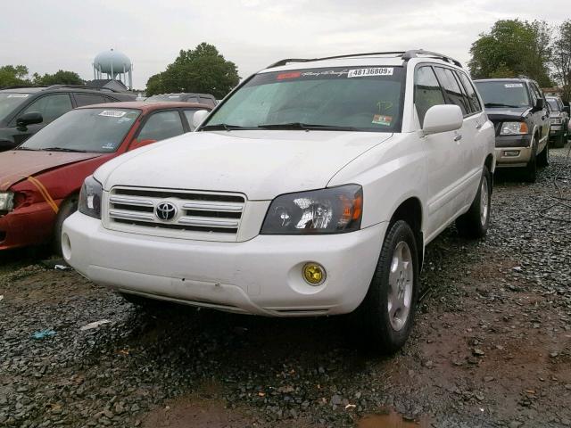 JTEEP21A160169002 - 2006 TOYOTA HIGHLANDER WHITE photo 2