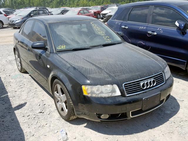 WAULC68E24A270304 - 2004 AUDI A4 BLACK photo 1