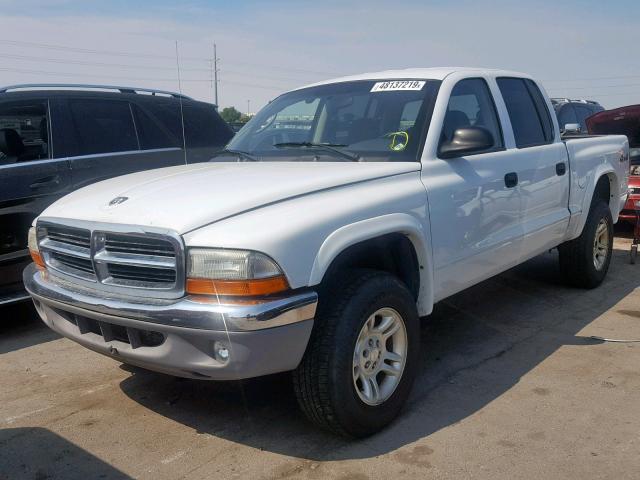 1D7HG48N53S168530 - 2003 DODGE DAKOTA QUA WHITE photo 2