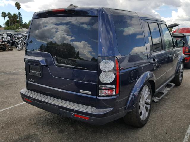 SALAK2V65FA774893 - 2015 LAND ROVER LR4 HSE LU BLUE photo 4