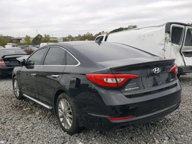 5NPE34AF5FH150589 - 2015 HYUNDAI SONATA SPO BLACK photo 3