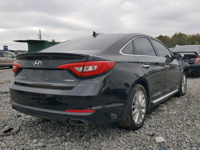 5NPE34AF5FH150589 - 2015 HYUNDAI SONATA SPO BLACK photo 4