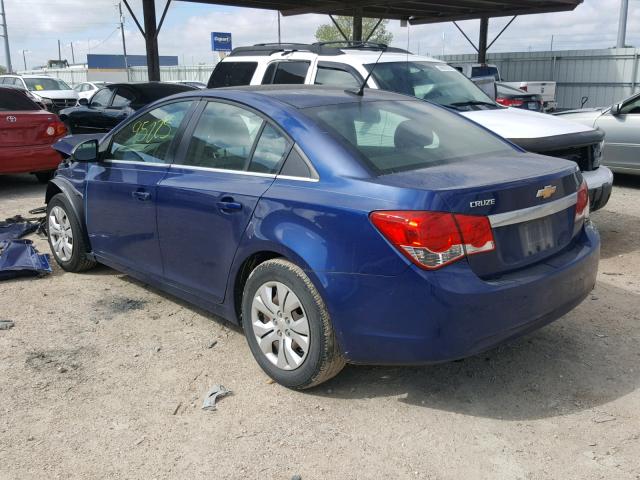 1G1PD5SH1C7166650 - 2012 CHEVROLET CRUZE LS BLUE photo 3