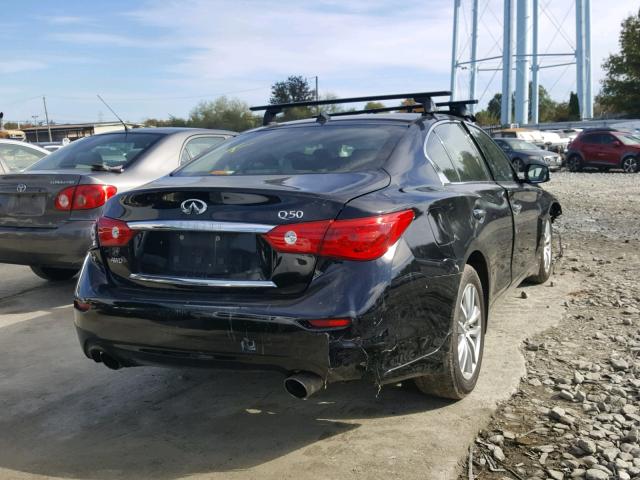 JN1BV7AR5FM404805 - 2015 INFINITI Q50 BASE BLACK photo 4