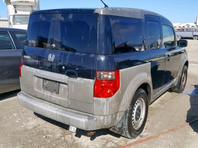 5J6YH17283L015920 - 2003 HONDA ELEMENT DX BLACK photo 4