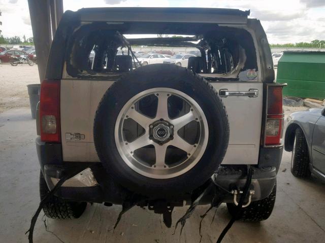 5GTDN136068207189 - 2006 HUMMER H3 SILVER photo 10