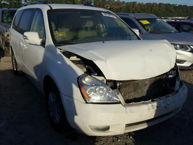 KNDMG4C78B6375079 - 2011 KIA SEDONA LX WHITE photo 1