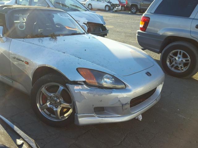 JHMAP11462T003413 - 2002 HONDA S2000 SILVER photo 10