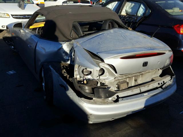 JHMAP11462T003413 - 2002 HONDA S2000 SILVER photo 3