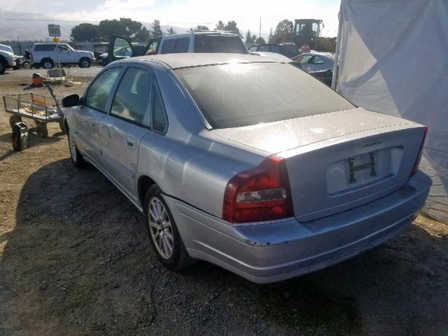 YV1TS94D111163500 - 2001 VOLVO S80 SILVER photo 3