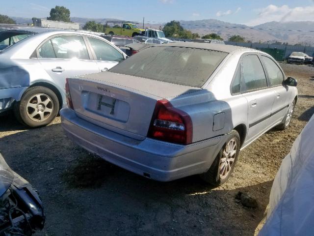 YV1TS94D111163500 - 2001 VOLVO S80 SILVER photo 4