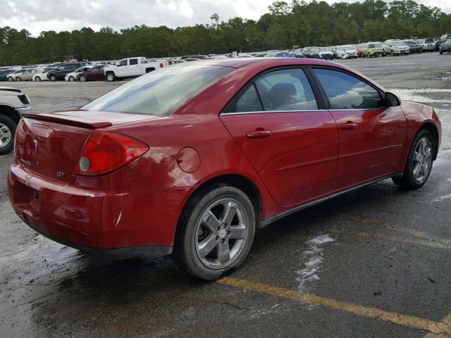 1G2ZH58N474109811 - 2007 PONTIAC G6 GT RED photo 4