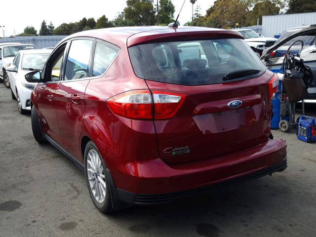 1FADP5CU1DL553629 - 2013 FORD C-MAX PREM RED photo 3