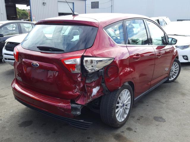 1FADP5CU1DL553629 - 2013 FORD C-MAX PREM RED photo 4