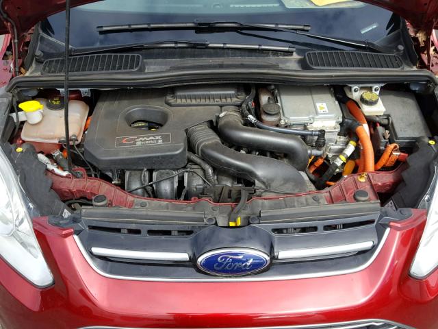 1FADP5CU1DL553629 - 2013 FORD C-MAX PREM RED photo 7