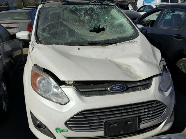 1FADP5CU4DL507633 - 2013 FORD C-MAX PREM WHITE photo 9