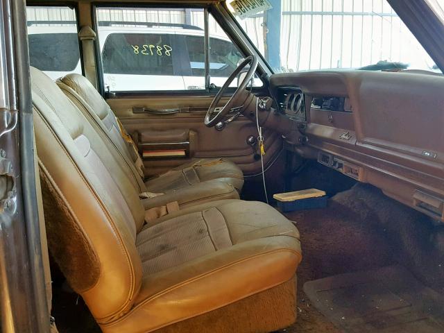 J9A15NN026308 - 1979 JEEP WAGONEER BROWN photo 5