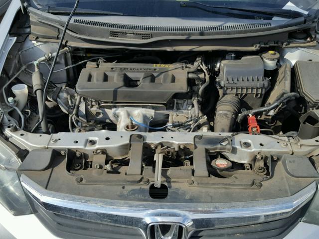 19XFB5F54CE001569 - 2012 HONDA CIVIC NATU SILVER photo 7