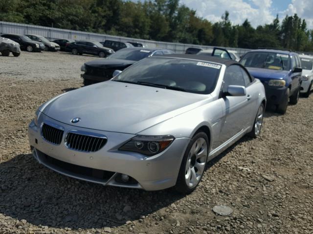 WBAEK13537CN82002 - 2007 BMW 650 I SILVER photo 2