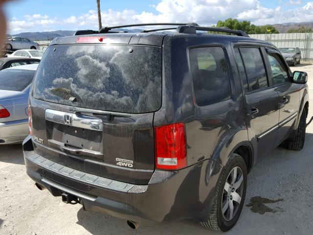 5FNYF4H93CB061313 - 2012 HONDA PILOT TOUR BROWN photo 4