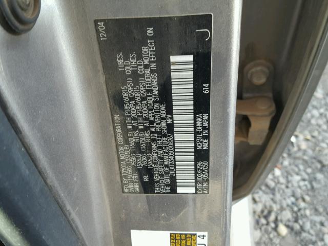 JTLKT334050206267 - 2005 TOYOTA SCION XB Графитовый фото 10