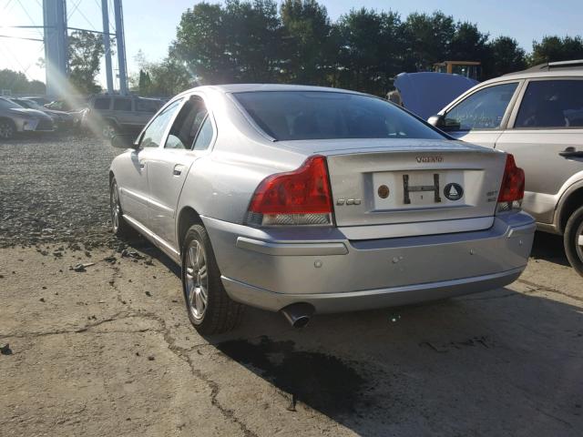 YV1RH592662514573 - 2006 VOLVO S60 2.5T SILVER photo 3