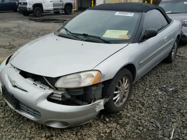 1C3EL65R53N525901 - 2003 CHRYSLER SEBRING LI SILVER photo 2