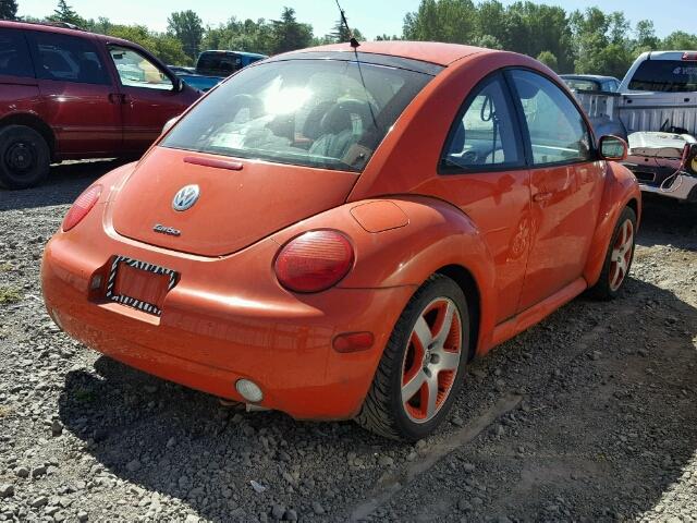 3VWCD21CX2M424868 - 2002 VOLKSWAGEN NEW BEETLE ORANGE photo 4