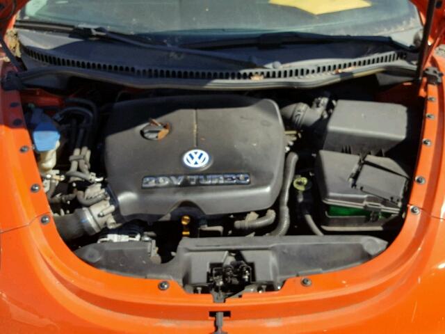 3VWCD21CX2M424868 - 2002 VOLKSWAGEN NEW BEETLE ORANGE photo 7