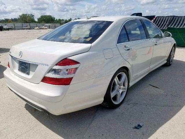 WDDNG71X29A277803 - 2009 MERCEDES-BENZ S 550 WHITE photo 4