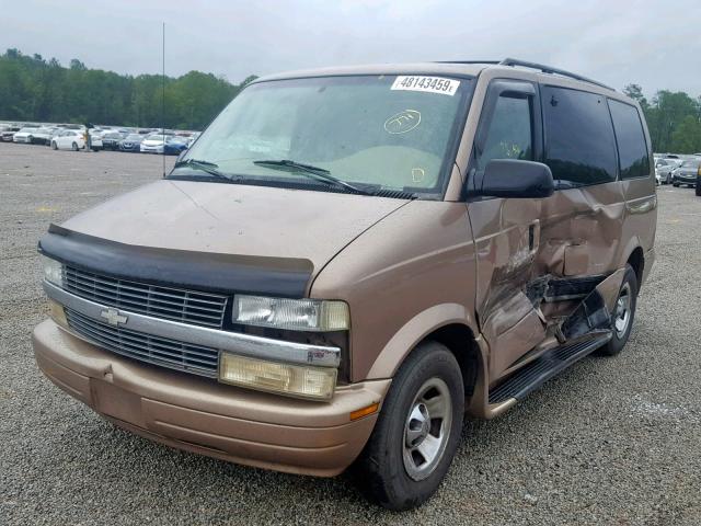 1GNDM19W71B131975 - 2001 CHEVROLET ASTRO GOLD photo 2