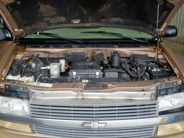 1GNDM19W71B131975 - 2001 CHEVROLET ASTRO GOLD photo 7