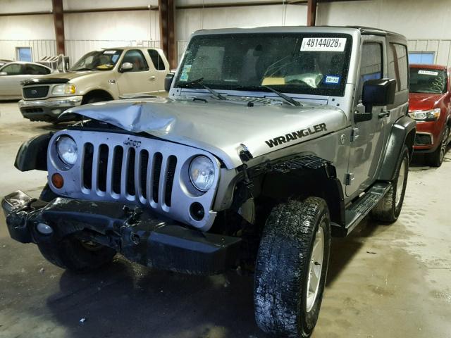 1C4AJWAG2DL674977 - 2013 JEEP WRANGLER S SILVER photo 2