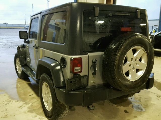 1C4AJWAG2DL674977 - 2013 JEEP WRANGLER S SILVER photo 3