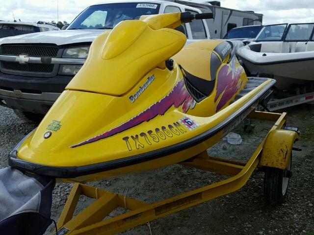 ZZN69102A696 - 1996 BOMBARDIER SEA DOO YELLOW photo 2