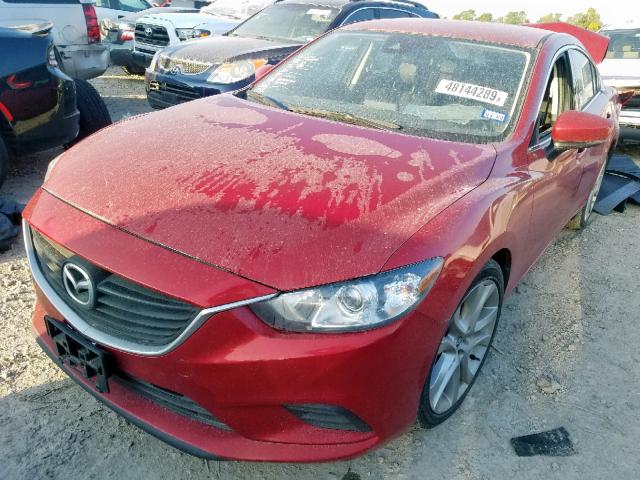 JM1GL1V54H1144186 - 2017 MAZDA 6 TOURING MAROON photo 2