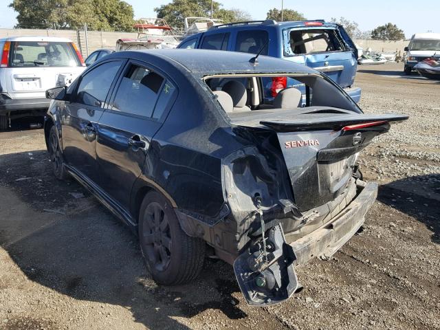 3N1AB6AP3AL677242 - 2010 NISSAN SENTRA 2.0 BLACK photo 3