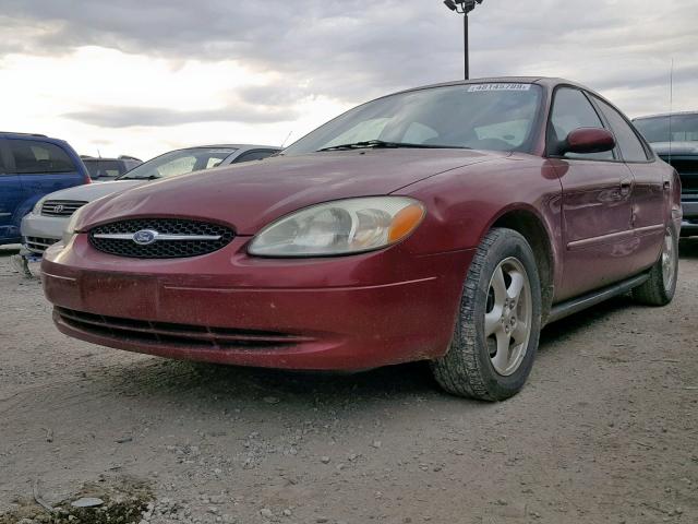 1FAFP55U53G267084 - 2003 FORD TAURUS SES RED photo 2