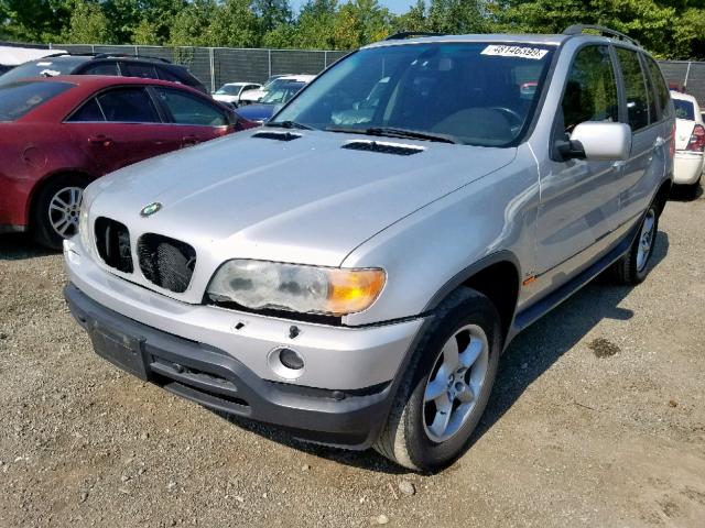 5UXFA53563LV91478 - 2003 BMW X5 3.0I SILVER photo 2