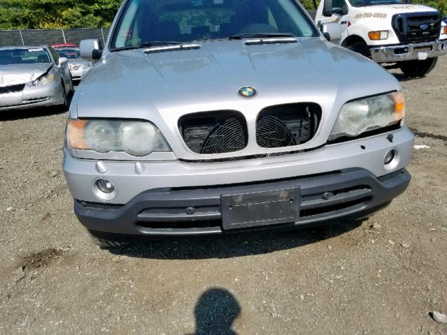 5UXFA53563LV91478 - 2003 BMW X5 3.0I SILVER photo 9