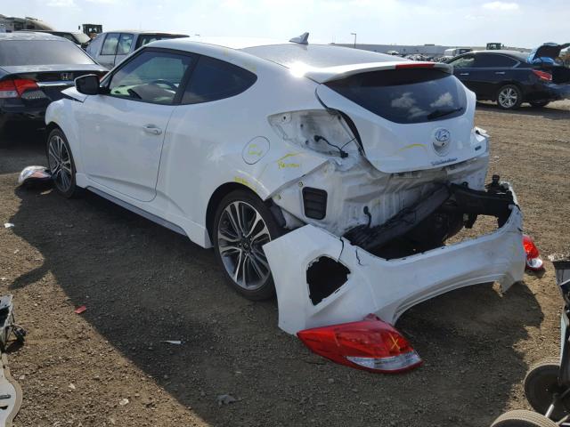 KMHTC6AE7GU292827 - 2016 HYUNDAI VELOSTER T WHITE photo 3