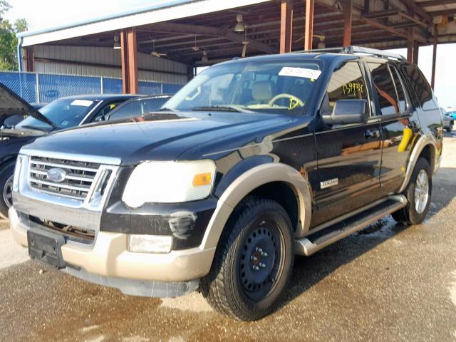 1FMEU64E27UB26510 - 2007 FORD EXPLORER E BLACK photo 2