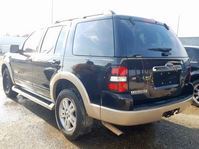 1FMEU64E27UB26510 - 2007 FORD EXPLORER E BLACK photo 3